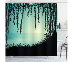 Liana Cave and Sea Shower Curtain