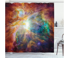 Stars and Nebula Shower Curtain