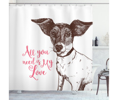 All You Need is Love Shower Curtain