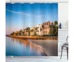 Historic Homes Battery Shower Curtain