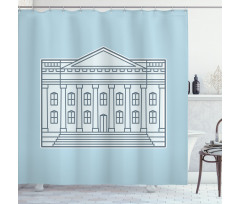 USA Custom House Theme Shower Curtain