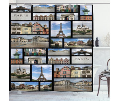 France Iconic Landmarks Photo Shower Curtain