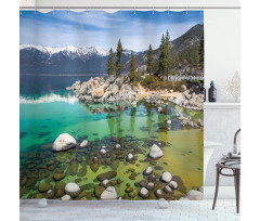 Sierra Nevada Lake Photo Shower Curtain