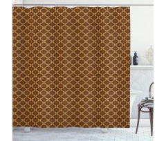 Kawung Simple Marquise Chain Shower Curtain