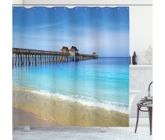 Florida Beach Sunny Day Ocean Shower Curtain