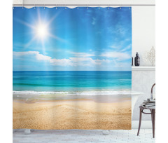 Tropical Seascape Ocean Shower Curtain