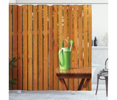 Watering Pot Garden Table Shower Curtain