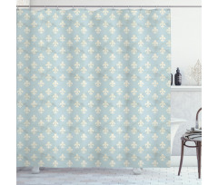 Vintage Grungy Pattern Shower Curtain