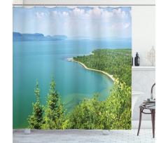 Lake Superior Panoramic Shower Curtain