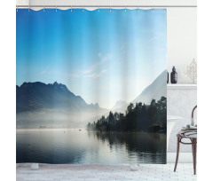 Lake Annecy France Sky Shower Curtain