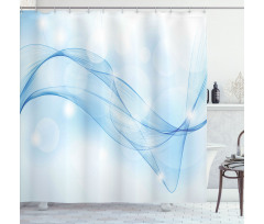 Blurred Motion Swirl Lines Shower Curtain