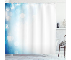 Gradient Effect Blurred Spots Shower Curtain