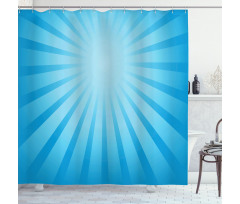 Sun Ray Style Retro Radiate Shower Curtain