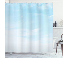 Soft Pastel Sky Clouds Shower Curtain