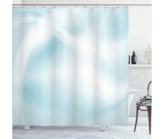 Smooth Pastel Tones Waves Shower Curtain