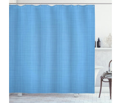 Lines and Strips Blue Abstract Shower Curtain