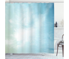 Foggy Mystical Sky Shower Curtain