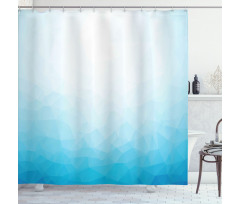 Triangular Ombre Effect Image Shower Curtain