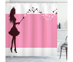 Princess Fairy and Magic Wand Shower Curtain