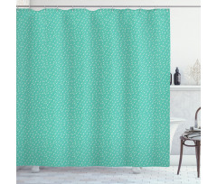 Cartoon Autumn Rain Drop Lines Shower Curtain