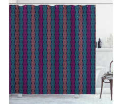 Modern Boho Vivid Design Shower Curtain