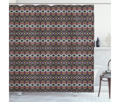 Psychedelic Tribal Artwork Shower Curtain