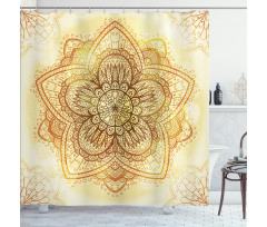 Old Mandala Shower Curtain