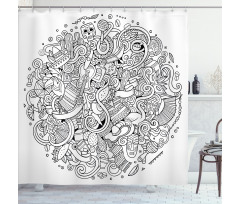 Latin American Culture Art Shower Curtain