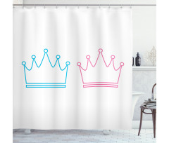 Simple Crown Shower Curtain