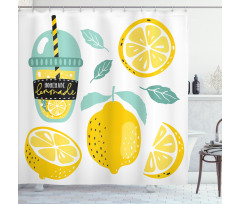 Homemade Lemonade with Pipe Shower Curtain