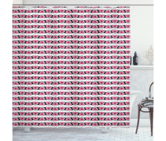 Slices with Hearts Seeds Shower Curtain