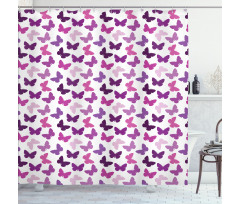 Butterfly Carved Wing Shower Curtain