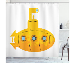 Simple Underwater Vehicle Shower Curtain