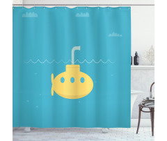 Simple Childish Marine Shower Curtain