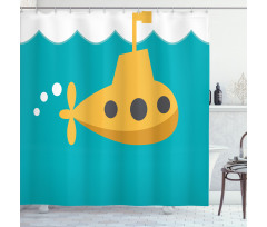 Undersea Marine Kids Shower Curtain