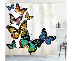 Monarch Shades Ombre Shower Curtain