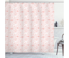 Valentines Day Simple Objects Shower Curtain