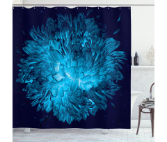 Luminous Chrysanthemum Art Shower Curtain