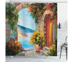 Italian Old Vineyard Shower Curtain