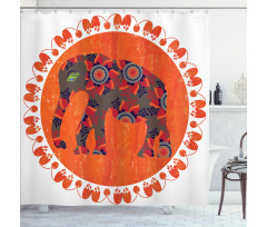 Doodle Vibrant Shower Curtain