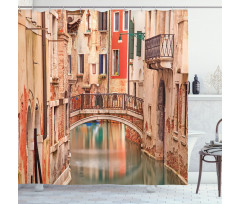 Old Town Stone Bridge Shower Curtain