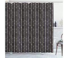 Rhombus Lines Art Shower Curtain