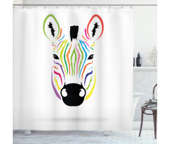 Colorful Exotic Funny Shower Curtain