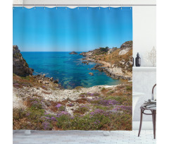 Paradise Sea Beach Italy Shower Curtain