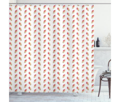 Tasty Summer Dessert Shower Curtain