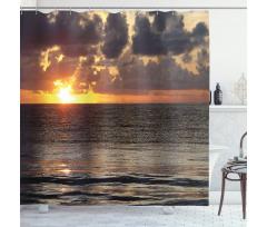Sunrise Clouds Cancun Shower Curtain