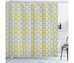 Hand Drawn Lemons Shower Curtain