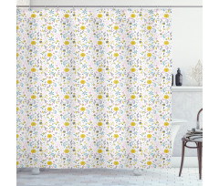 Floral Spring Happiness Shower Curtain