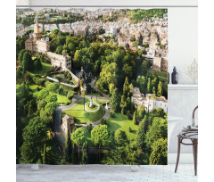 Famous Vatican Gardens Shower Curtain