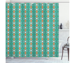 Vintage Oriental Ornament Shower Curtain